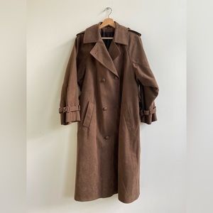 Vintage Microsuede Trench